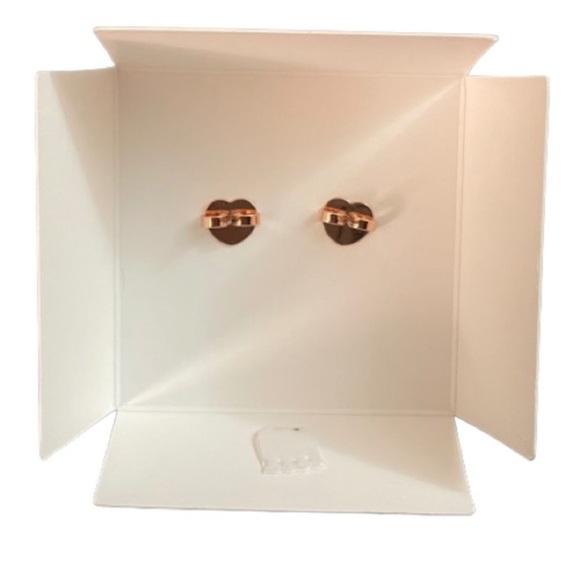 NEW Kate Spade My Love Collection Gold Heart Earrings - Picture 4 of 12